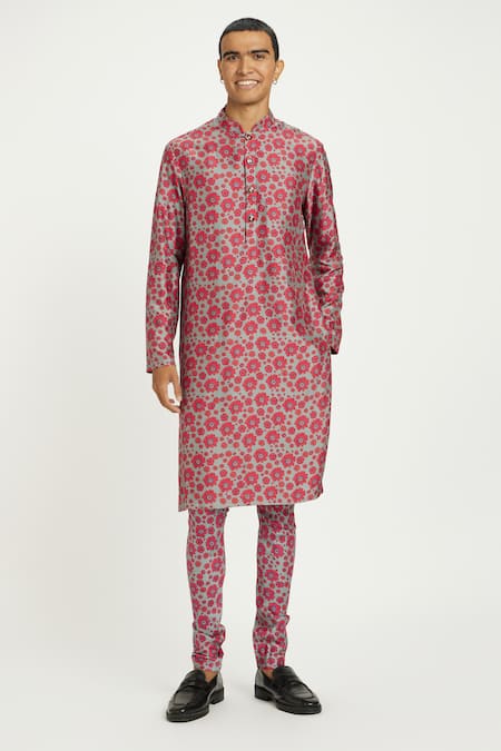 Nautanky Rosa Floral Print Kurta With Pant 