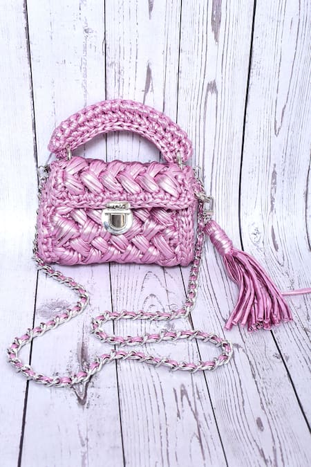 Bijit Woven Metallic Mini Bag 