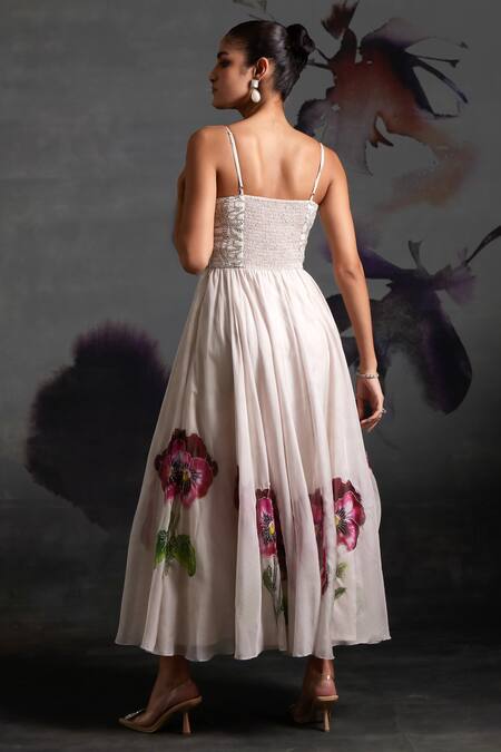 Shop Verb By Pallavi Singhee Ivory Organza Beads, Embroidery Sweetheart Neck Bodice Maxi Dress at Aza Fashions Shop_Verb By Pallavi Singhee_Ivory Organza Beads, Embroidery Sweetheart Neck Bodice Maxi Dress _at_Aza_Fashions