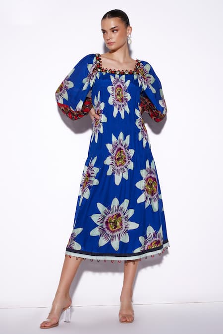 Verb by Pallavi Singhee Floral Bloom Print Dress 