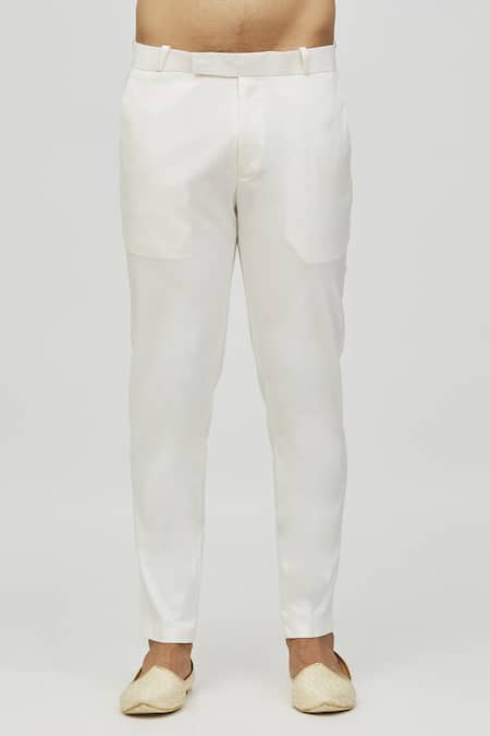 Arihant Rai Sinha_Pink Silk Embroidery Mughal Floral Pattern Self Hand Work Sherwani Set _at_Aza_Fashions