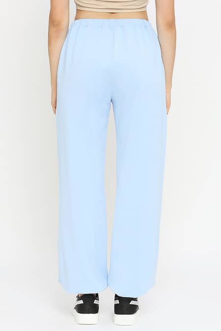 Shop_Emblaze_Blue Looper Plain Jogger Pant _at_Aza_Fashions