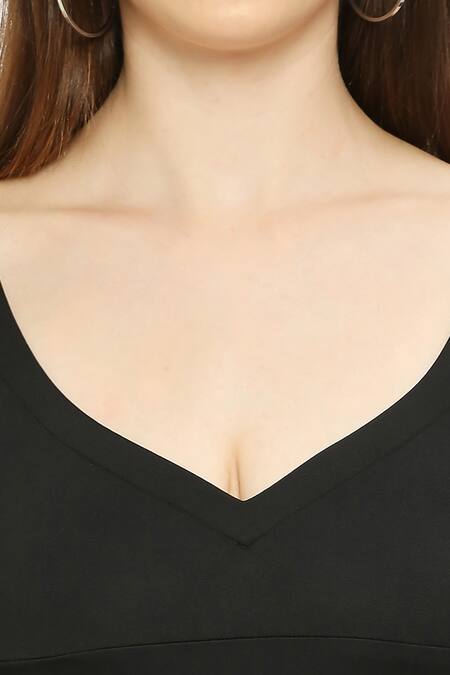 Emblaze Black Wool Asymmetric Wide Legged Jumpsuit at Aza Fashions Emblaze_Black Wool Asymmetric Wide Legged Jumpsuit_at_Aza_Fashions