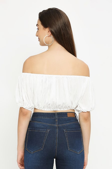 Puff Sleeve Crop Top