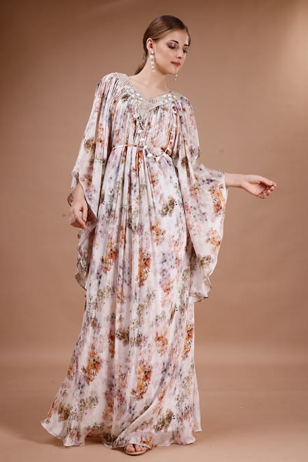 Merge Design Floral Print Kaftan 