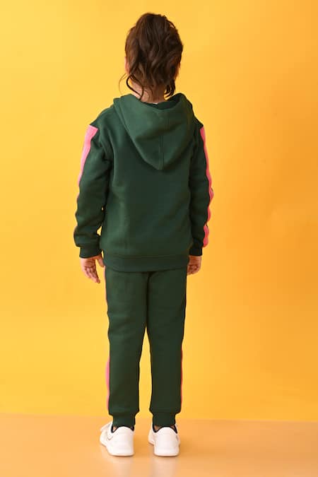 Anthrilo Heart Placement Print Hoodie & Joggers Set 