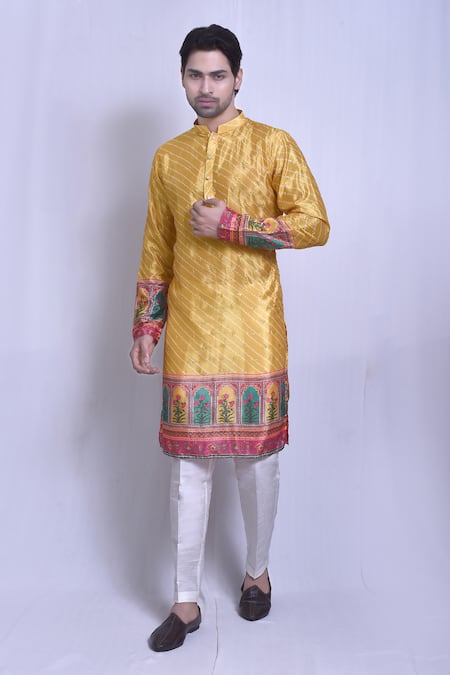 Arihant Rai Sinha Bandhani Print Kurta Set 