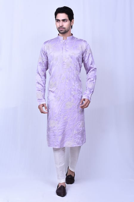 Arihant Rai Sinha Floral Thread Embroidered Kurta Set 