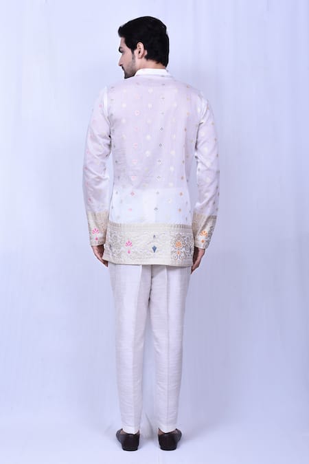 Arihant Rai Sinha Floral Embroidered Short Kurta 