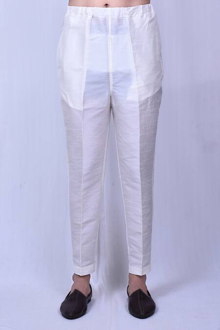 Arihant Rai Sinha_Multi Color Cotton, Silk Mirrors Work Embroidered Kurta With Pant_Online_at_Aza_Fashions