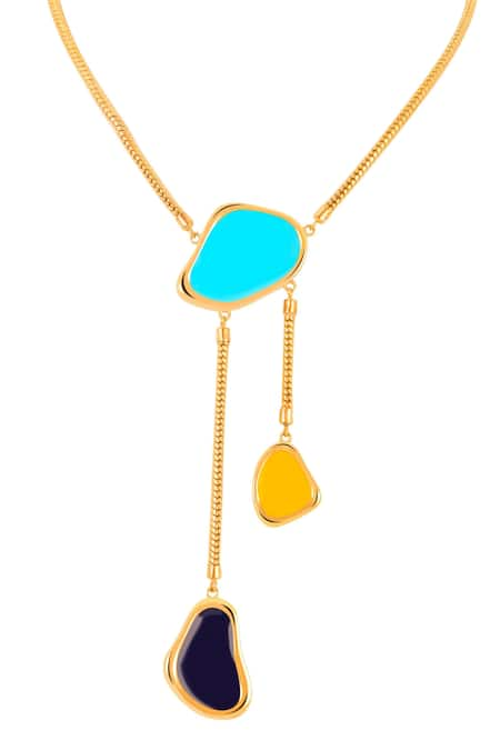 Voyce Jewellery Boracey Drip Shaped Necklace 