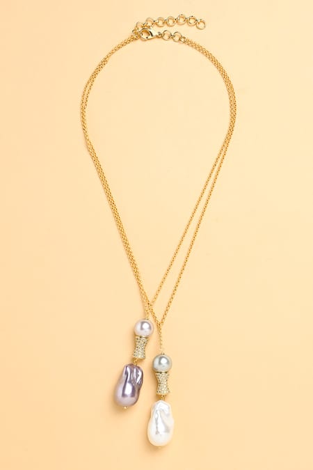 Joules By Radhika Twin Pendant Necklace 