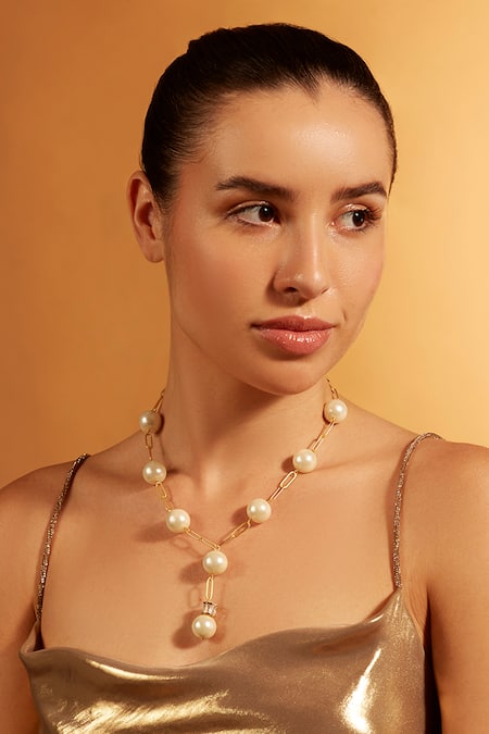 Choker Pearl Lariat Necklace – Bali Queen