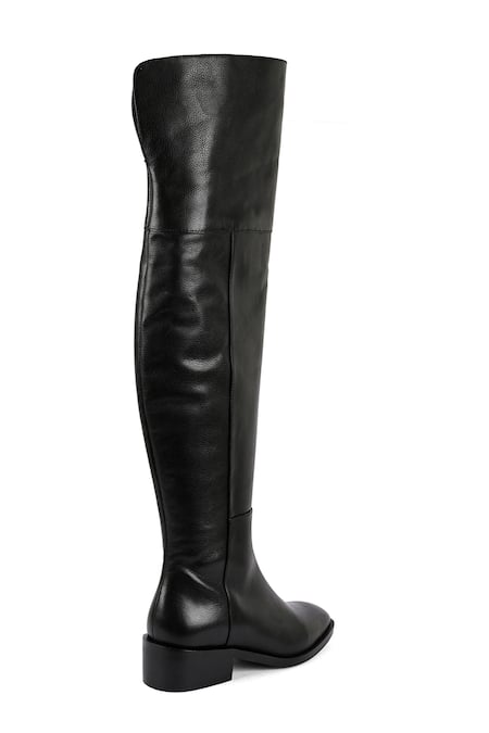 Buy_Vanilla Moon_Black Paris Solid Long Boots _Online_at_Aza_Fashions