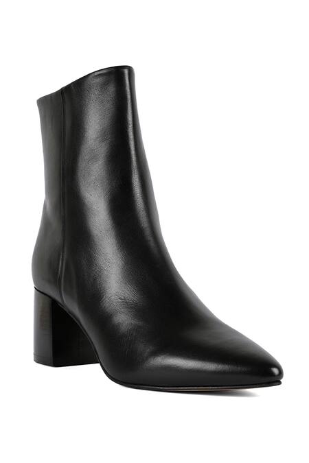 Vanilla Moon_Black Troy Pointed Toe Ankle Boots_Online_at_Aza_Fashions