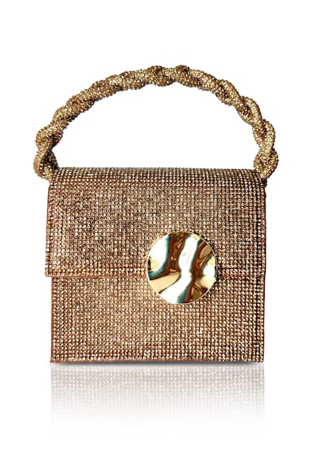 X Feet Above Bijoux Satin Embellished Mini Bag 