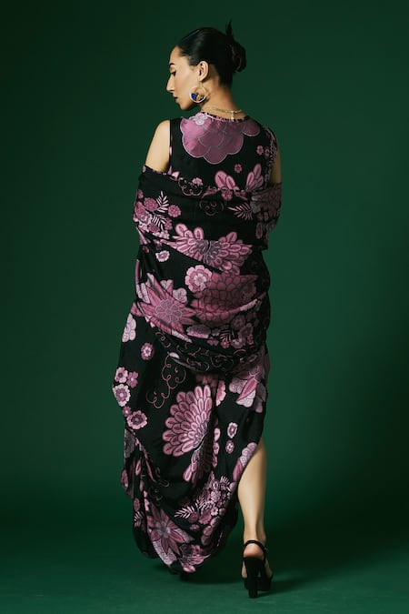 Arte-Alter Zinnia Printed Cape & Dress Set 