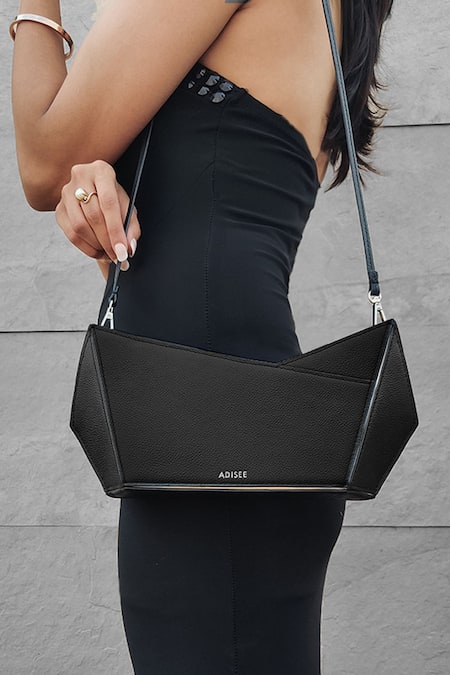 ADISEE Structured Leather Clutch 