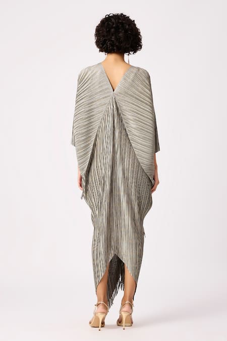 Metallic hot sale kimono dress