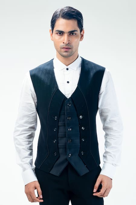 Layered waistcoat clearance