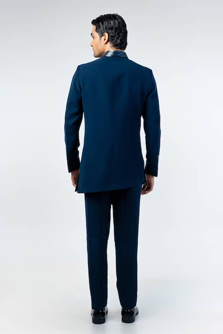 Kommal Sood Metal Stripe Embroidered Sherwani With Trouser 