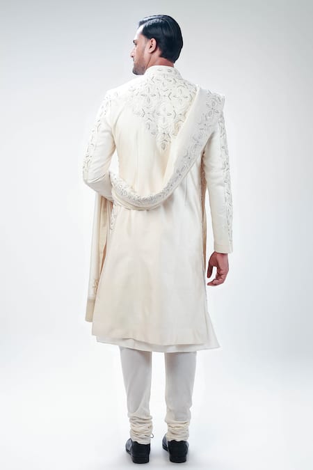 Kommal Sood Floral Butti Embroidered Sherwani Set 