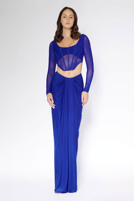 Deme by Gabriella Sheer Corset Top With Skirt 