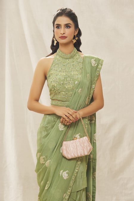 Buy Nazaakat By Samara Singh Beige Embroidery Crushed Pleated Box Clutch Online at Aza Fashions Buy_Nazaakat By Samara Singh_Beige Embroidery Crushed Pleated Box Clutch _Online_at_Aza_Fashions