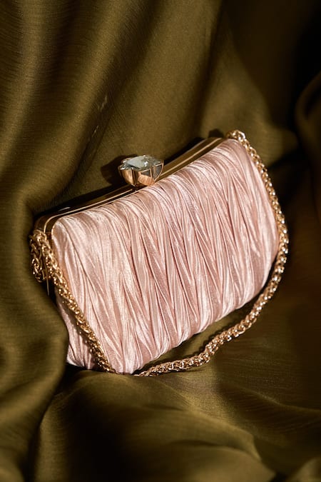 Samyukta Singhania Crushed Pleated Box Clutch 