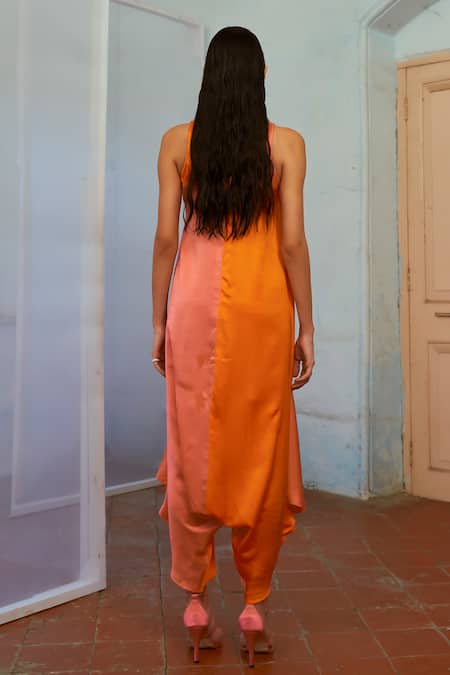 Mona And Vishu Sunset Bliss Color Block Jumpsuit 