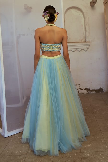 Mona And Vishu Seaside Enchantment Skirt Set 