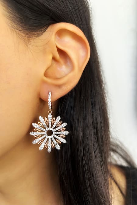 PRATA Sunbeam Sparkle Dangler Earrings 