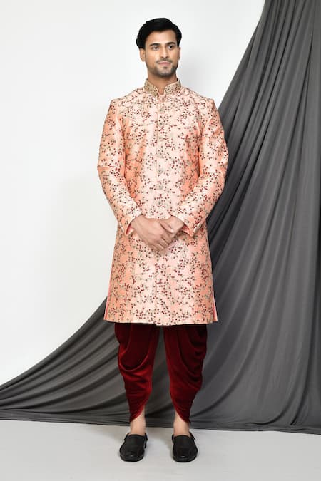 Aryavir Malhotra Zari Thread Embroidered Sherwani Set 