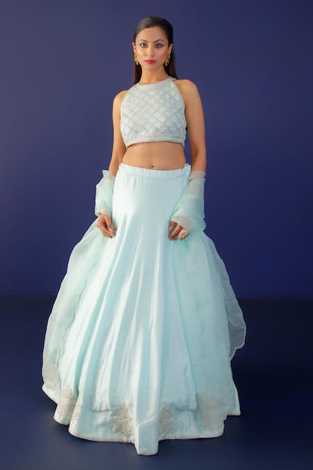 Ridhimaa Gupta Dua Lehenga & Embroidered Blouse Set 