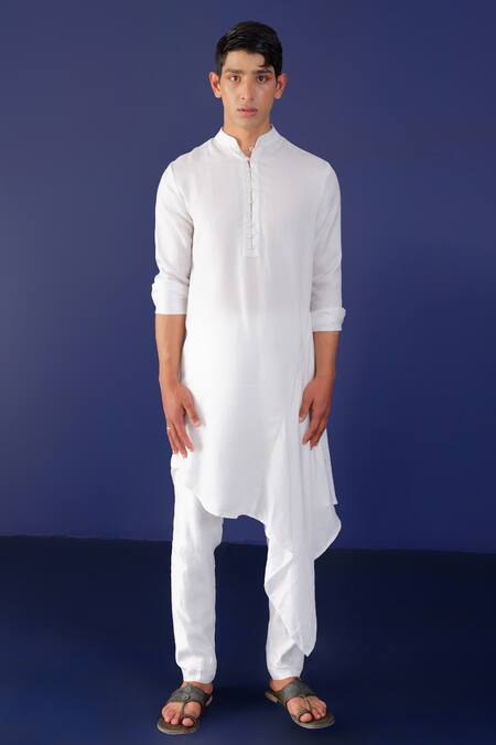 Ridhimaa Gupta Safar Solid Draped Kurta & Pant Set 