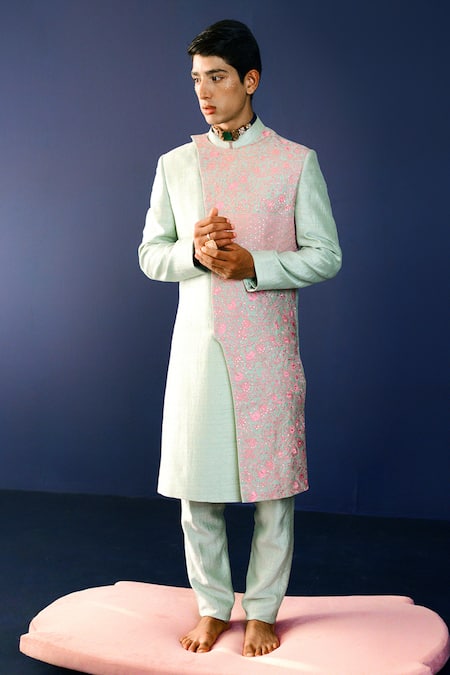 Ridhimaa Gupta Muraad Hand Embroidered Sherwani Set 