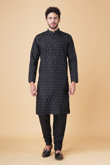 Manish Nagdeo Square Print Kurta Set 