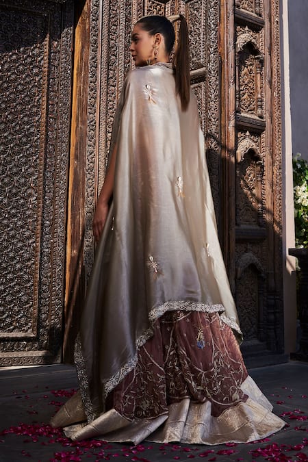 Shop tara thakur Pink Tissue Diamonds, Embroidery Sweetheart Neck Blouse Lehenga Set at Aza Fashions Shop_tara thakur_Pink Tissue Diamonds, Embroidery Sweetheart Neck Blouse Lehenga Set _at_Aza_Fashions