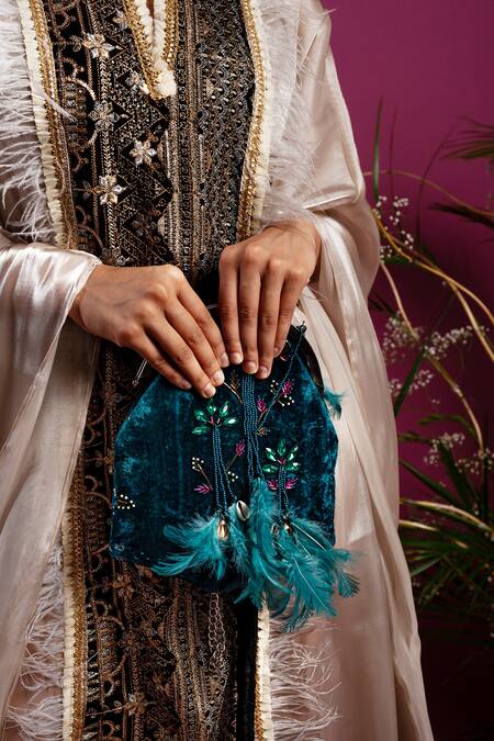 Shop_tara thakur_Beige Organza Sequins Split V-neck Embroidered Dress _Online_at_Aza_Fashions