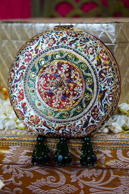 Puneet Gupta Ratan Roop Floral Clutch 