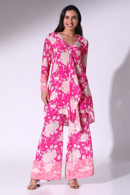 Sakshi Girri Floral Print Tunic Pant Set 