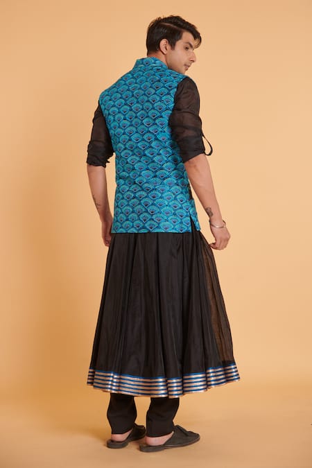 Siddartha Tytler Gota Border Embellished Anarkali Set 