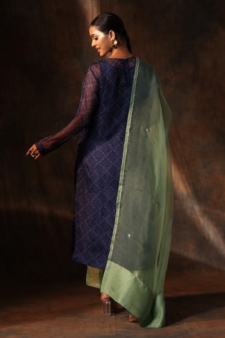 Neeta Bhargava Bandhani Print Kurta Pant Set 