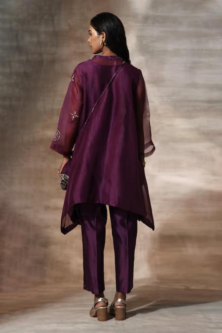 Neeta Bhargava Bandhani Motif Work Kurta With Pant 