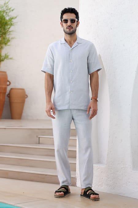 Mens Linen Shirt And Pants Set – SGAN