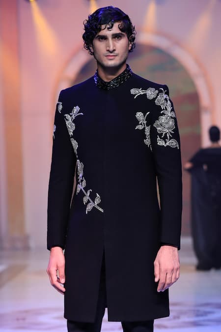 Neeta Lulla Itim Rose Embroidered Sherwani Set 