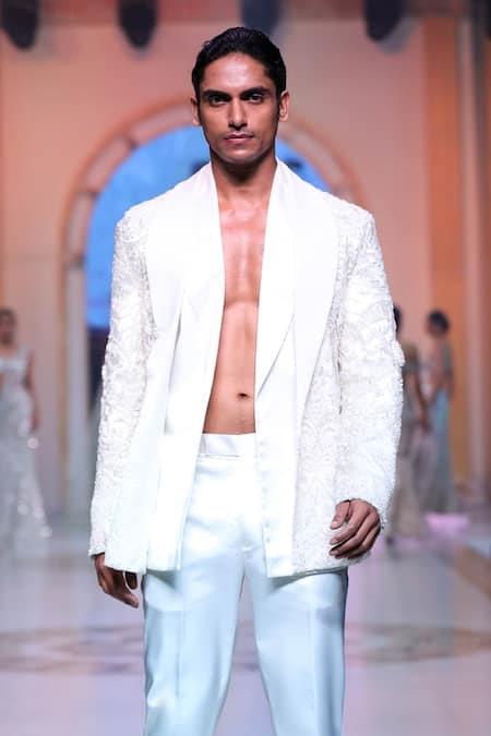 Neeta Lulla Ashnoor Sequin Embroidered Jacket Set 