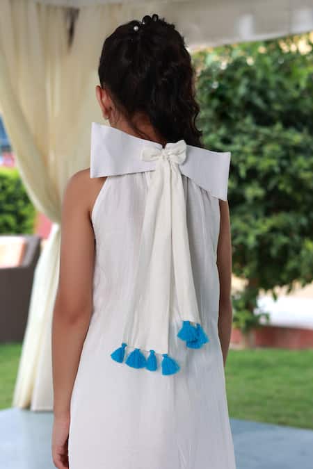 Little Luxury Placement Hand Embroidered Kurta With Dhoti Pant 