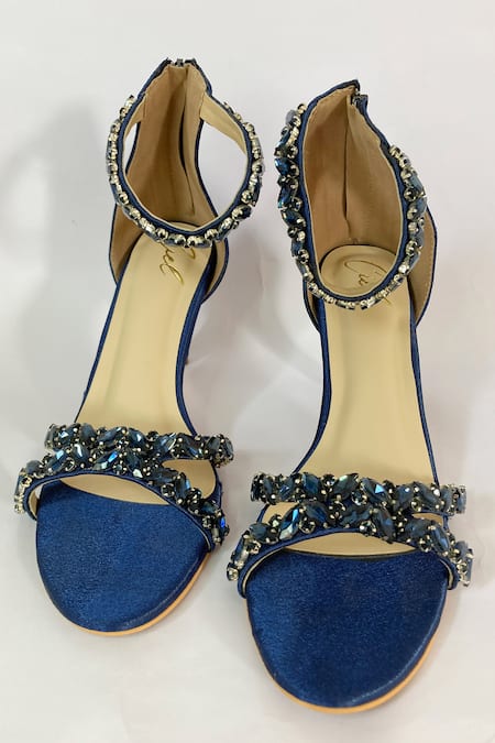 Ciel Jewel Embellished Strap Heels 