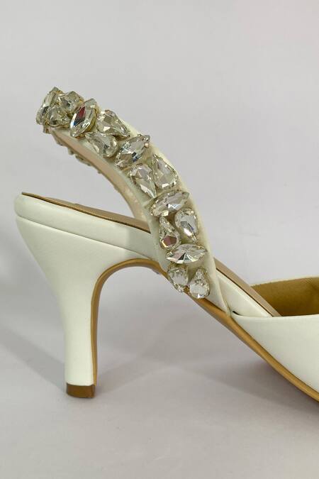Ciel_White Crystals Koa Jewel Embellished Heels _Online_at_Aza_Fashions